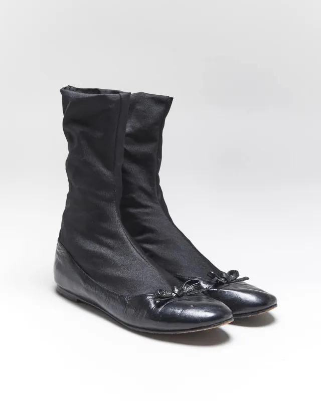 Vintage Y2K 00s Marc Jacobs Patent Leather Slip On Sock Flats - UK4 made by Marc Jacobs