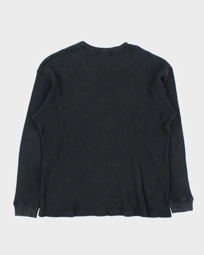 Vintage 1990s Indian Motorcycle Waffle Knit Cotton Long Sleeve T-Shirt - L sold by Rokit product image thumbnail 2