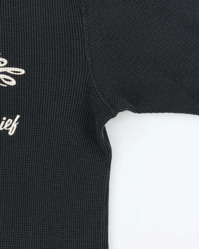 Vintage 1990s Indian Motorcycle Waffle Knit Cotton Long Sleeve T-Shirt - L sold by Rokit product image thumbnail 5