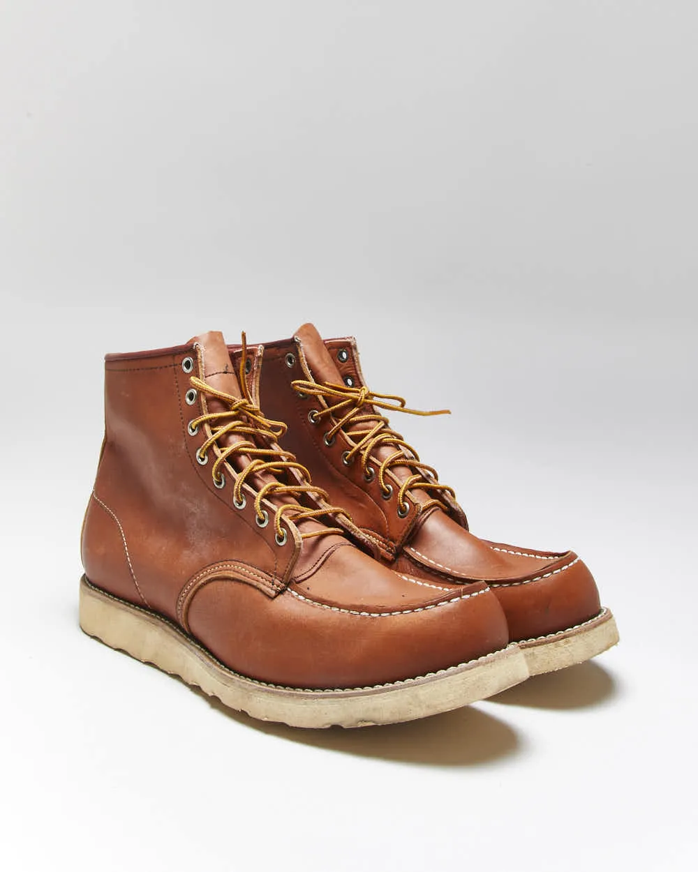 Dead Stock Vintage 1990s Red Wing Irish Setter Heritage Classic 6 Inch Moc Toe Leather Boots - UK13 sold by Rokit