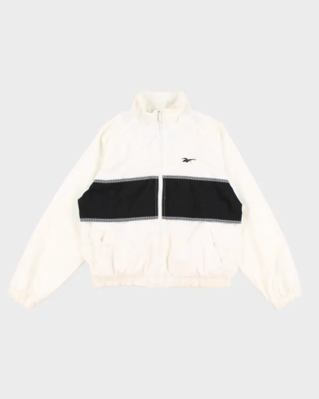 Vintage Men's White reebok Track Jacket - S sold by Rokit