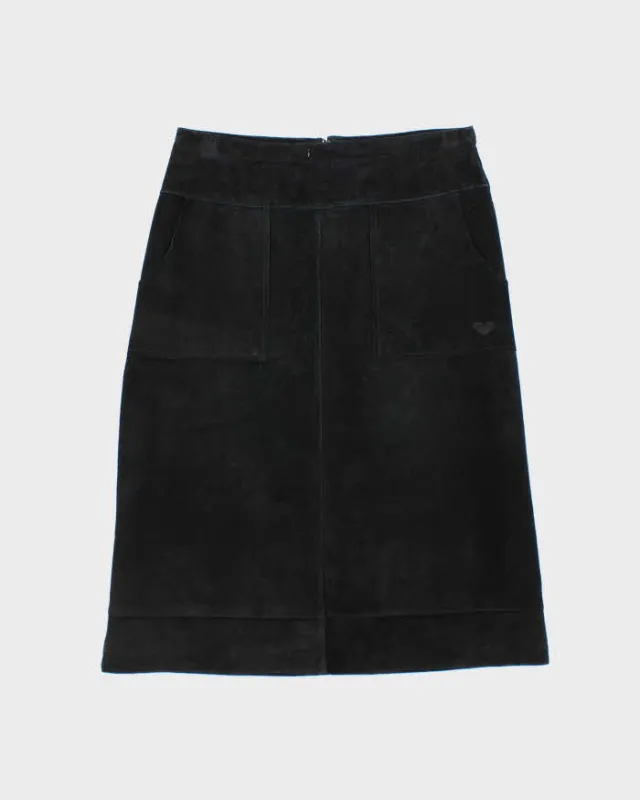 Vintage 00s Roxy Suede Skirt - M sold by Rokit