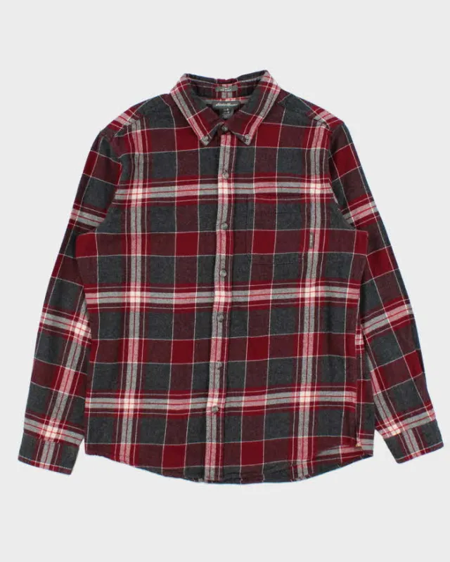 Vintage Eddie Bauer Classic Fit Flannel Shirt - L sold by Rokit