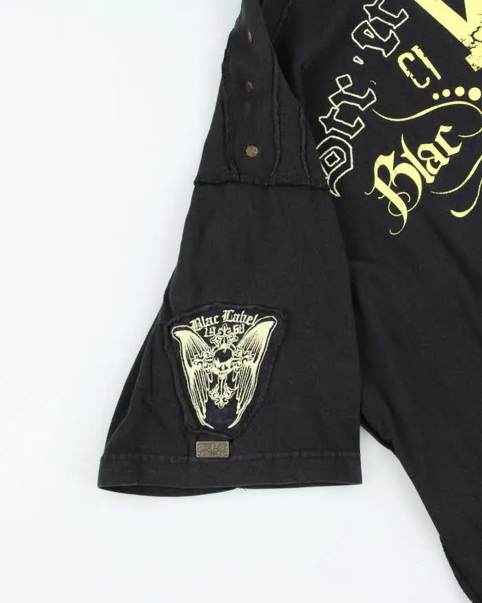 Vintage Y2K 00s Blac Label Gothic Exposed Hem T-Shirt - 2XL sold by Rokit product image thumbnail 5