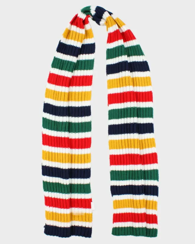 Vintage Hudson's Bay Stripe Knit Scarf sold by Rokit