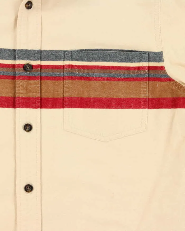 Vintage 00s Eddie Bauer Cream Over-Shirt - M sold by Rokit product image thumbnail 4