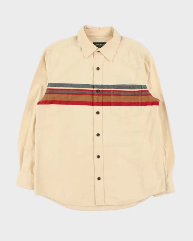 Vintage 00s Eddie Bauer Cream Over-Shirt - M sold by Rokit