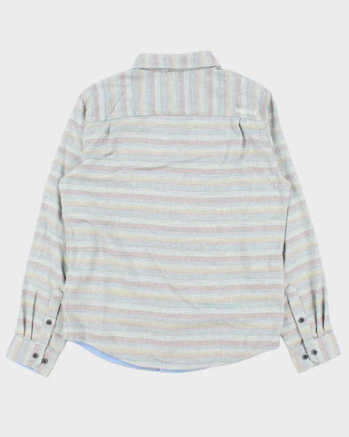 Vintage Marmot Grey Striped Flannel Shirt - M sold by Rokit product image thumbnail 2