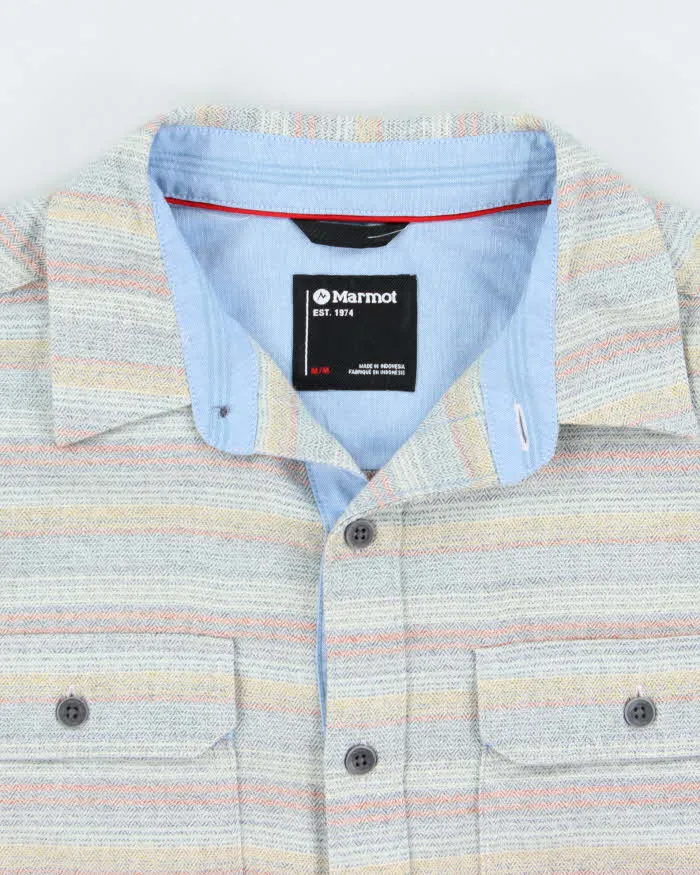 Vintage Marmot Grey Striped Flannel Shirt - M sold by Rokit product image thumbnail 3