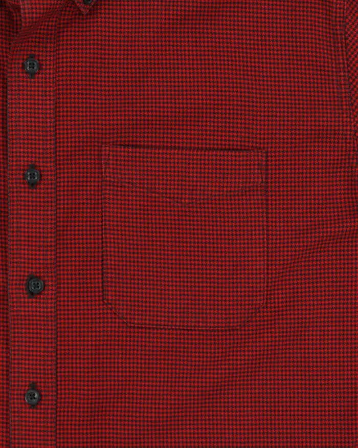 Vintage 00s L.L.Bean Red Houndstooth Flannel Shirt - XL sold by Rokit product image thumbnail 4