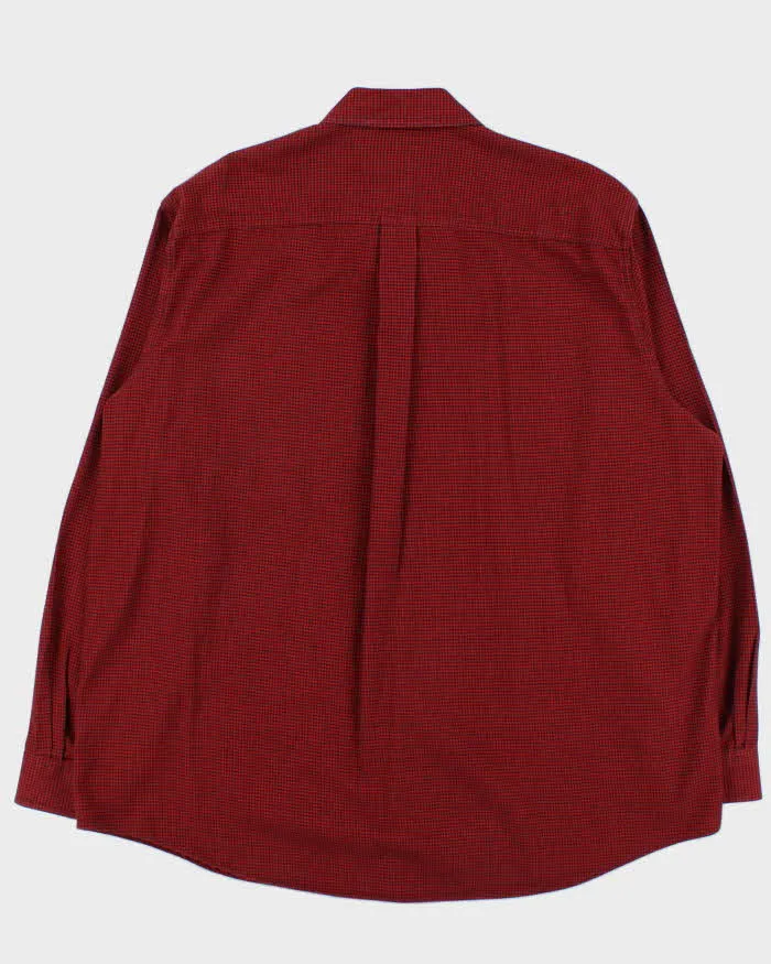 Vintage 00s L.L.Bean Red Houndstooth Flannel Shirt - XL sold by Rokit product image thumbnail 2