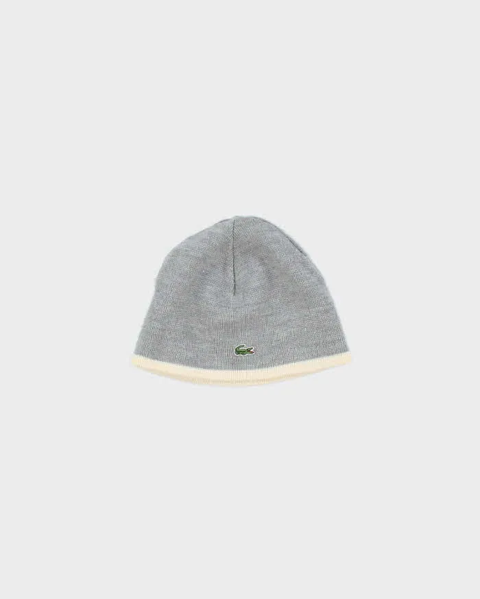 Vintage Y2K 00s Lacoste Reversible Skull Cap Beanie - One Size sold by Rokit