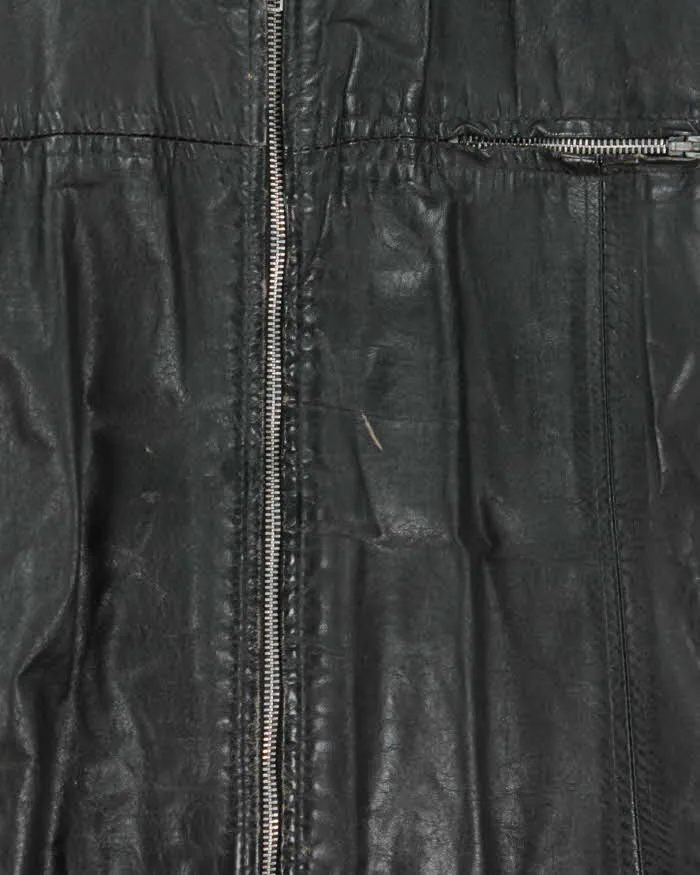 Vintage 1980s Sears Leather Cafe Racer Moto Biker Jacket - XL sold by Rokit product image thumbnail 4