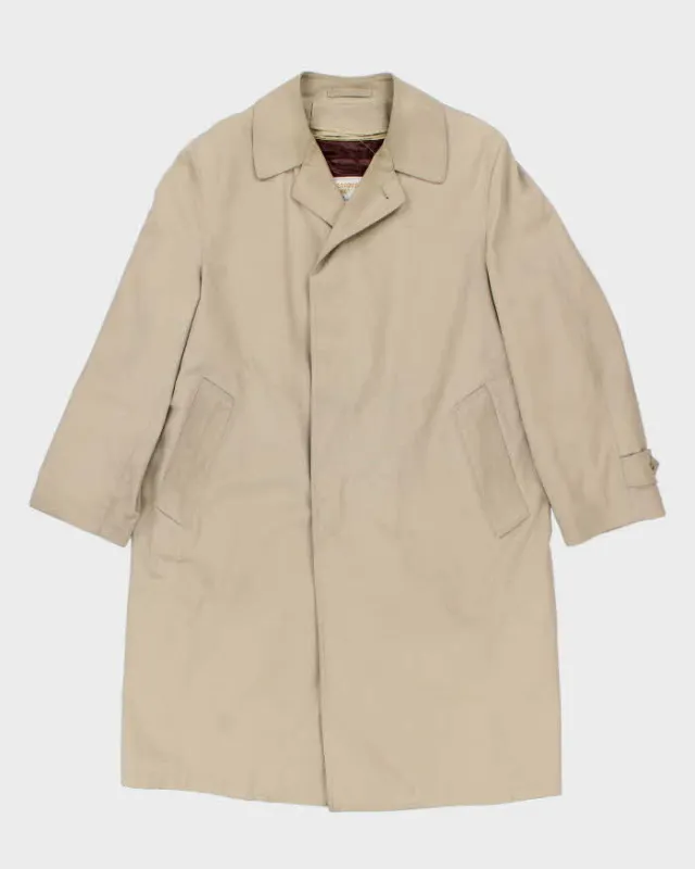 Vintage 1980s London Fog Beige Wool Insulated Oversized Weatherproof Mac - M sold by Rokit