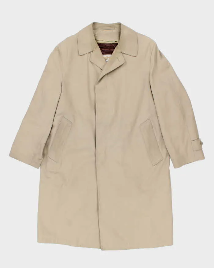 Vintage 1980s London Fog Beige Wool Insulated Oversized Weatherproof Mac - M sold by Rokit