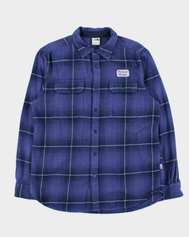 The North Face Arroyo Nature Is Magic Purple Flannel Shirt - L sold by Rokit