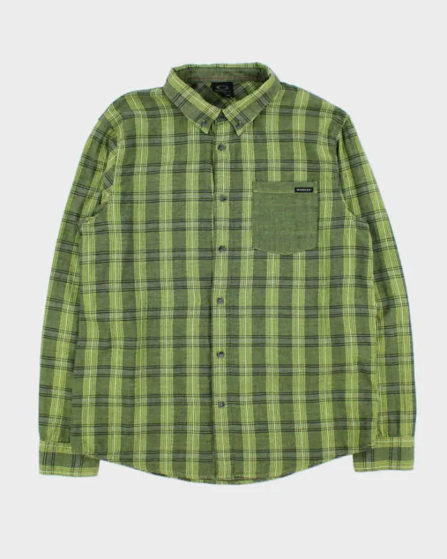 Vintage 00s Oakley Check Long Sleeve Shirt - L sold by Rokit