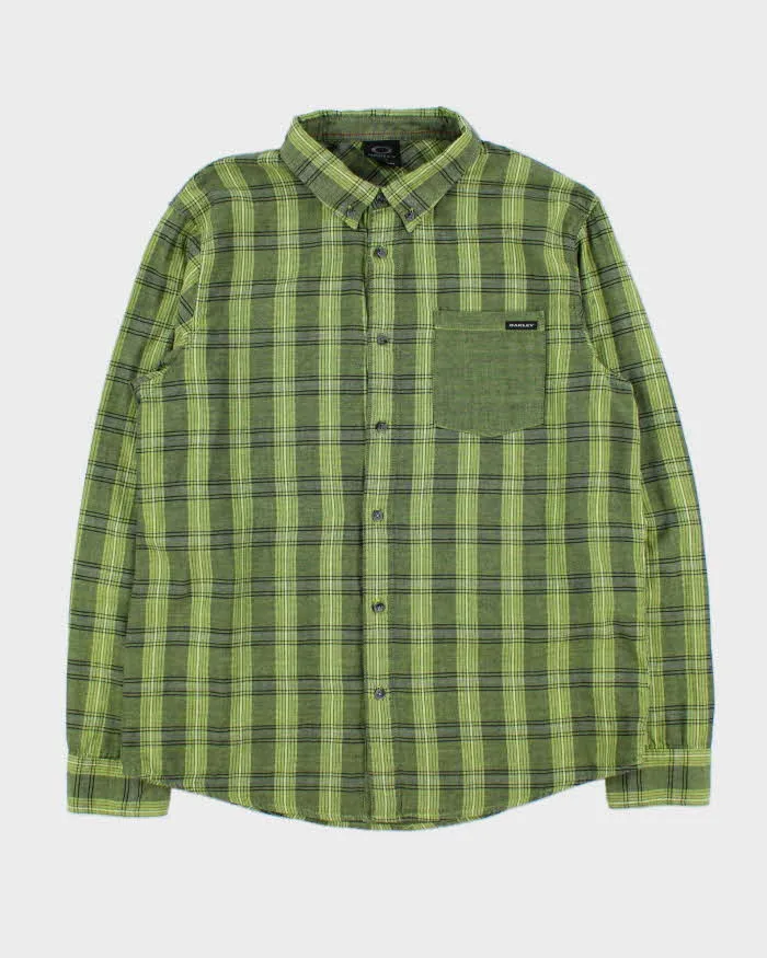 Vintage 00s Oakley Check Long Sleeve Shirt - L sold by Rokit