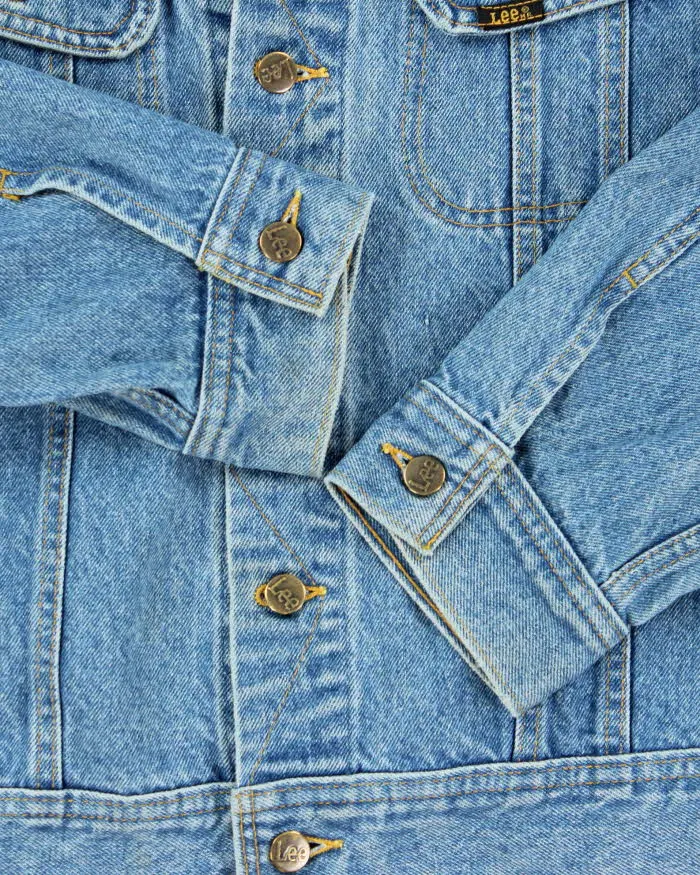 Vintage 1980s Lee Jeans Light Wash Denim Jacket - XL sold by Rokit product image thumbnail 5