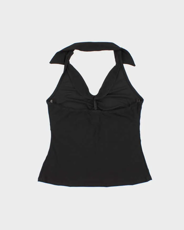 Vintage Y2k 00s Wrapper Collared Ruched Halter Top - M sold by Rokit product image thumbnail 2