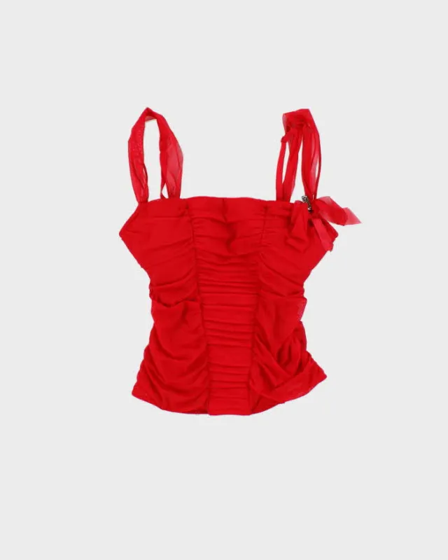 Vintage Y2k 00s La Vie En Rose Corset Top - XS sold by Rokit