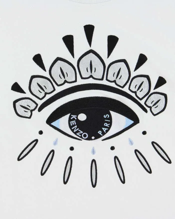 Vintage Kenzo Eye Embroidered Women's Crewneck Sweatshirt - XL sold by Rokit product image thumbnail 4