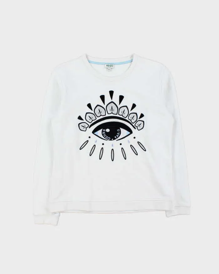 Vintage Kenzo Eye Embroidered Women's Crewneck Sweatshirt - XL sold by Rokit