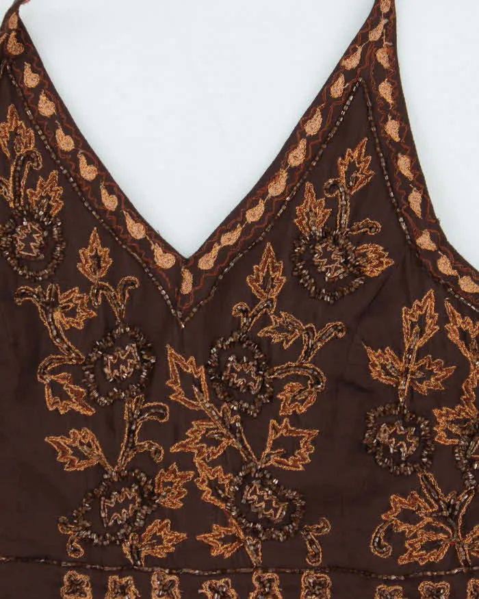 Vintage Y2k 00s Le Chateau Beaded Halter Neck Top - S sold by Rokit product image thumbnail 3