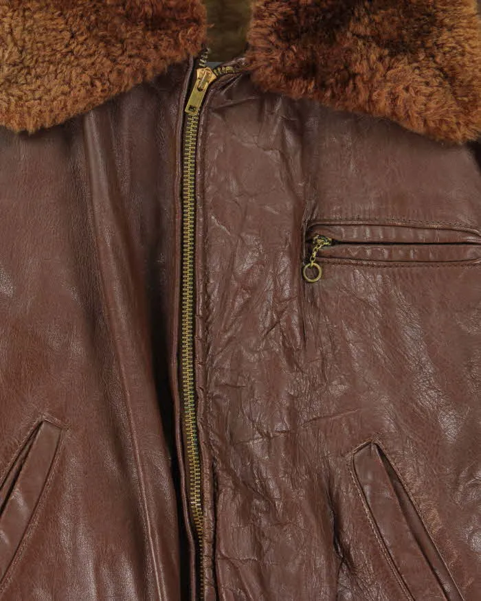 Vintage 1960s The Lambliner Shearling Leather Biker Jacket - M sold by Rokit product image thumbnail 4