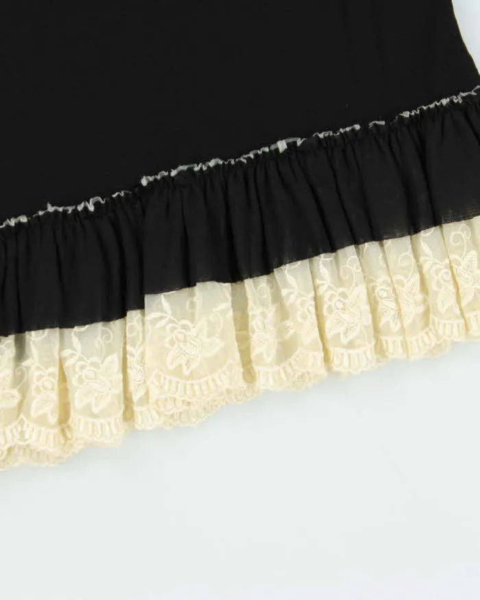 Vintage 90s 00s Quality Lace Trim Skirt - XS sold by Rokit product image thumbnail 5