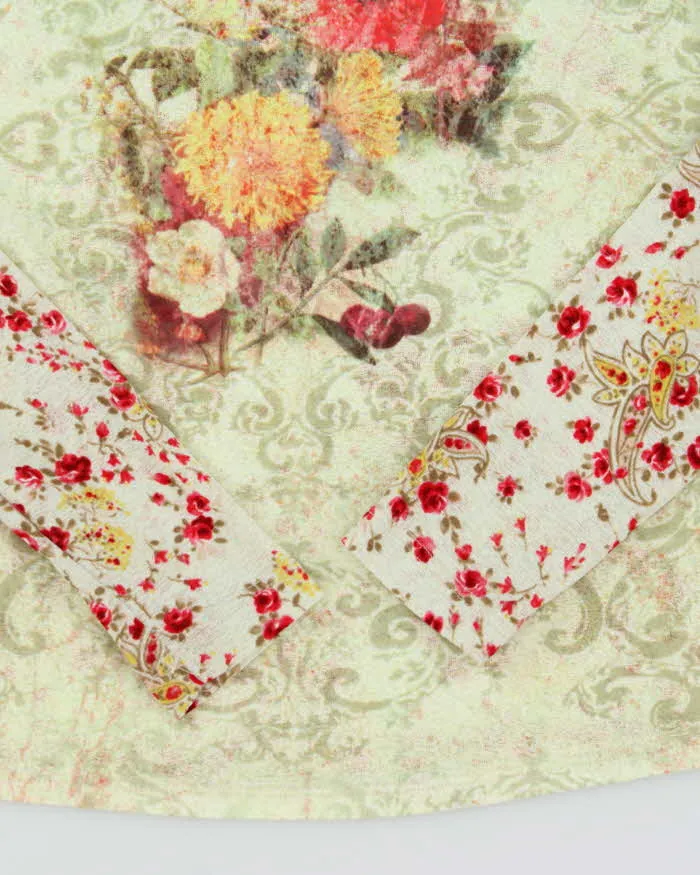 Vintage 90s Floral Mesh Long Sleeve Top - S sold by Rokit product image thumbnail 5