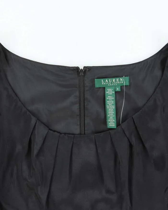 Vintage 1990s Women's Lauren Ralph Lauren Silk Detailed Knee Length Dress - S sold by Rokit product image thumbnail 3