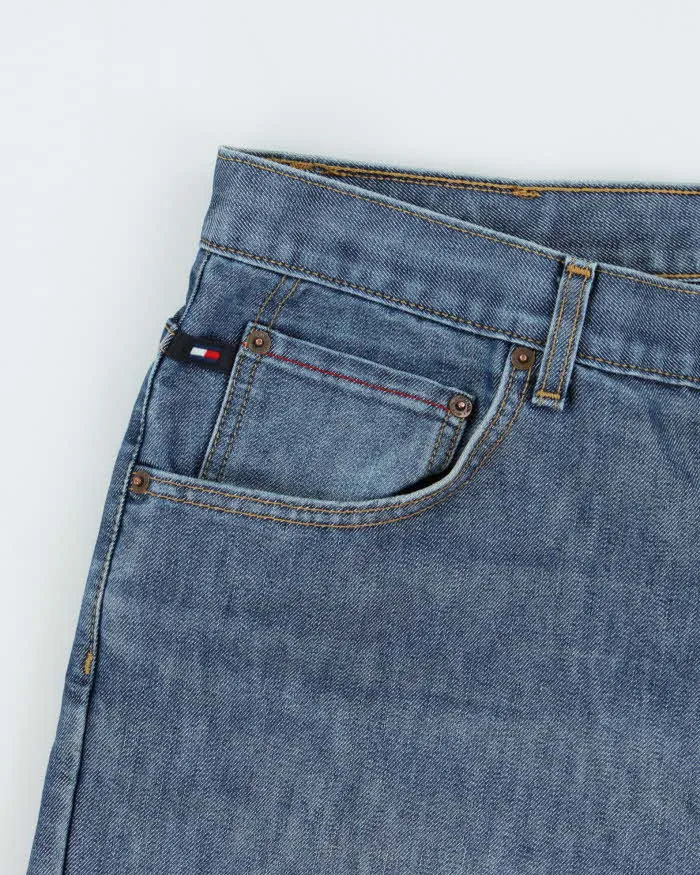 Vintage Y2K 00s Tommy Hilfiger Two-Tone Wash Wide Leg Jeans - W38 L32 sold by Rokit product image thumbnail 4