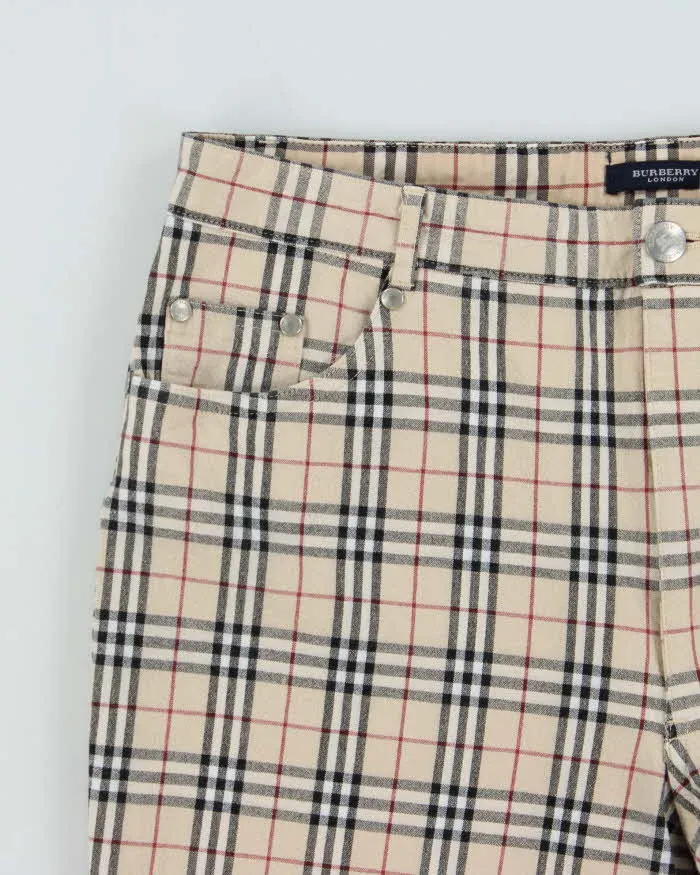 Vintage 00s Burberry Nova Check Women's Tapered Leg Trousers - W31 L27 sold by Rokit product image thumbnail 4