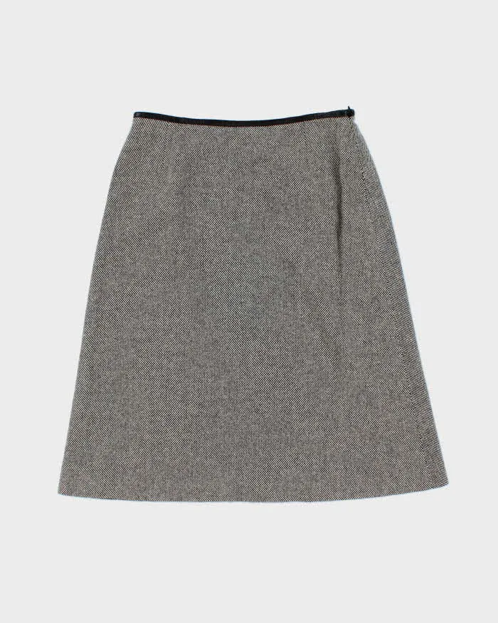 Vintage Women's Jaeger Grey Wool Two-Piece Skirt Suit - S sold by Rokit product image thumbnail 5