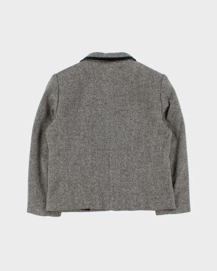 Vintage Women's Jaeger Grey Wool Two-Piece Skirt Suit - S sold by Rokit product image thumbnail 3