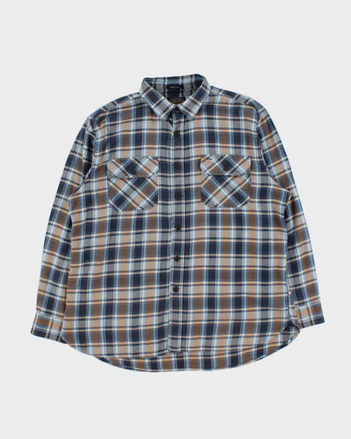 Vintage Pendleton Burnside Blue Cotton Flannel Shirt - XL sold by Rokit