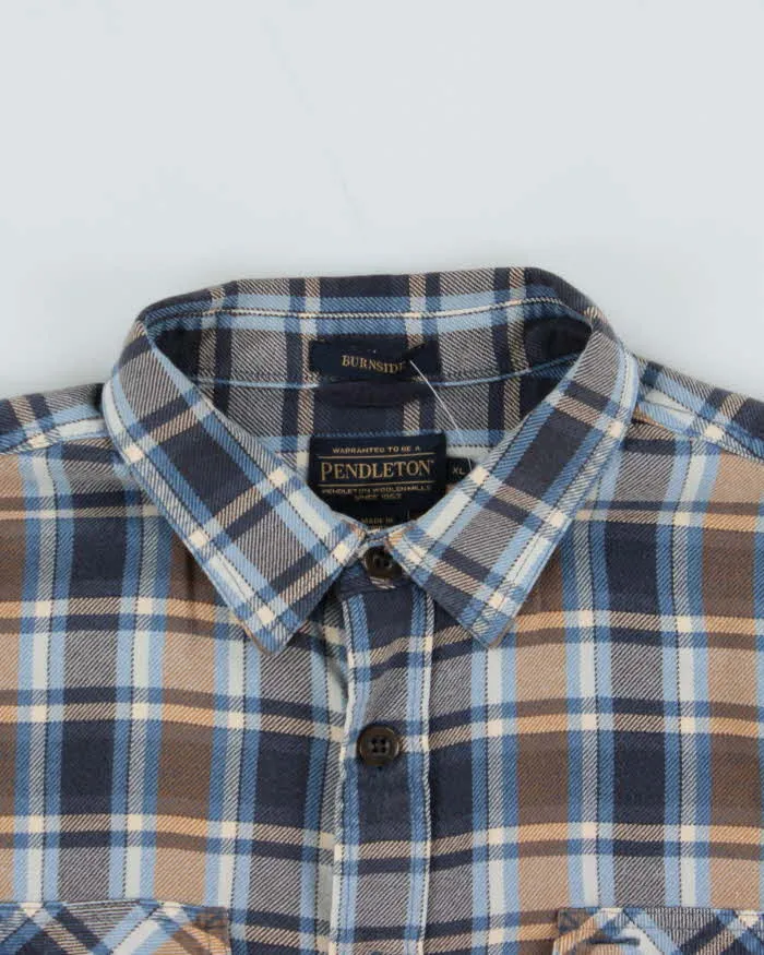 Vintage Pendleton Burnside Blue Cotton Flannel Shirt - XL sold by Rokit product image thumbnail 3