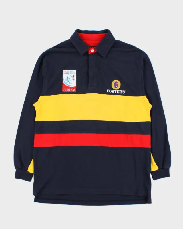 Vintage 00s Hong Kong Sevens Fosters Oversized Rugby Shirt - S made by Rokit