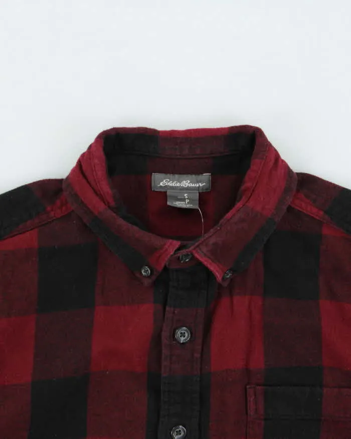 Vintage Eddie Bauer Burgundy Flannel Shirt - S sold by Rokit product image thumbnail 3