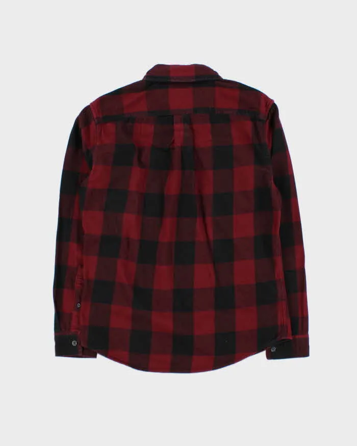 Vintage Eddie Bauer Burgundy Flannel Shirt - S sold by Rokit product image thumbnail 2