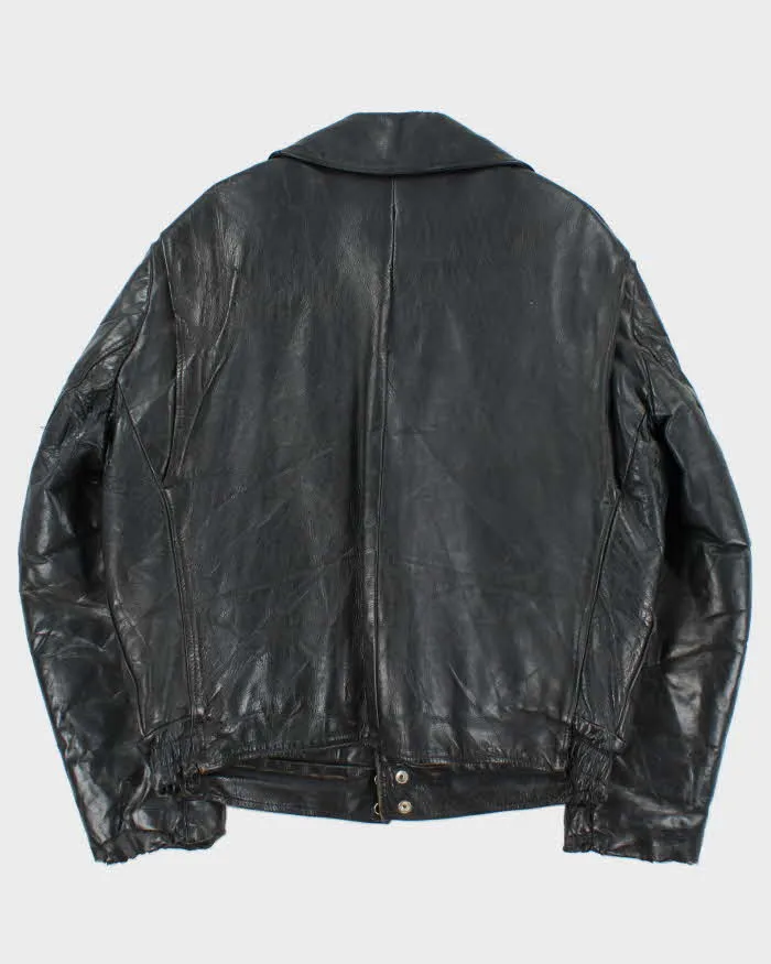 Vintage 1960s Kale Uniforms Official Chicago City Police Force Horsehide Leather Biker Jacket - XL sold by Rokit product image thumbnail 2