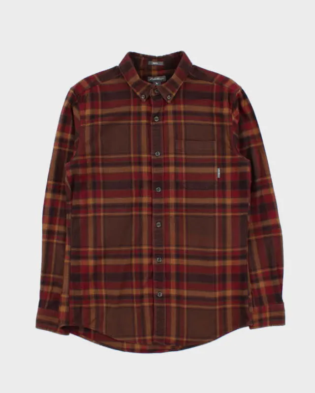 Vintage Eddie Bauer Slim Fit Flannel Shirt - M sold by Rokit