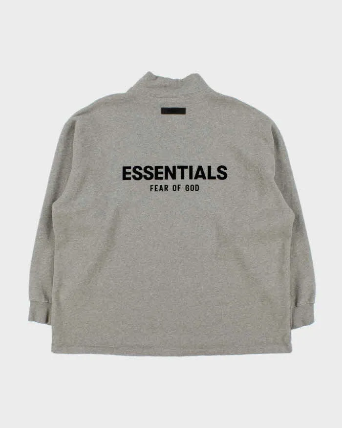 Essentials Fear Of God Grey High Neck Oversized Sweatshirt - M sold by Rokit product image thumbnail 2