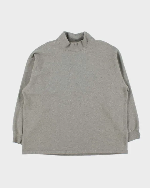 Essentials Fear Of God Grey High Neck Oversized Sweatshirt - M sold by Rokit