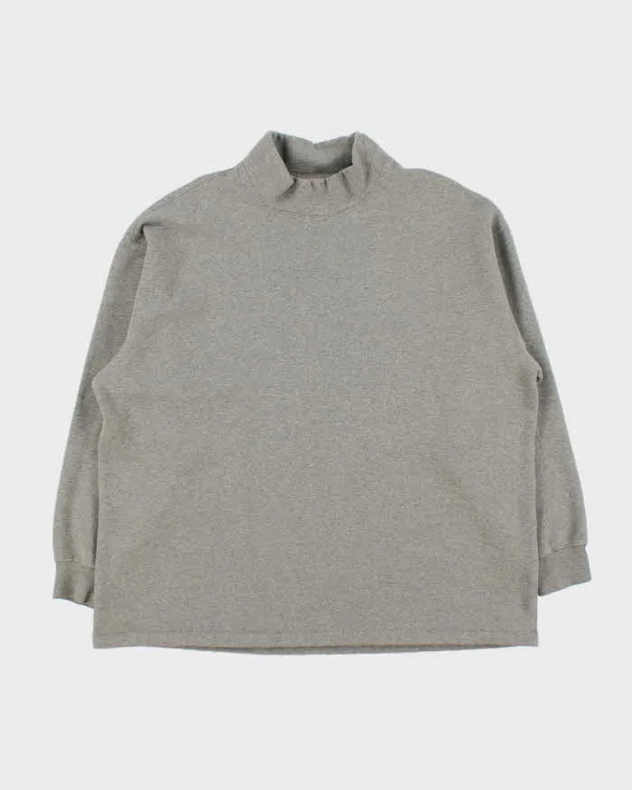 Essentials Fear Of God Grey High Neck Oversized Sweatshirt - M sold by Rokit
