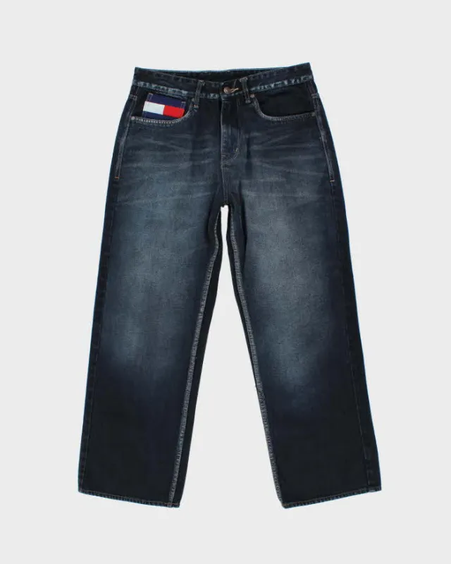 Tommy Hilfiger x Romeo Hunte Y2K Dark Wash Denim Wide Leg Jeans - W34 L29 sold by Rokit