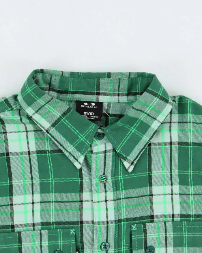 Vintage Oakley Green Oversized Flannel Shirt - M sold by Rokit product image thumbnail 3