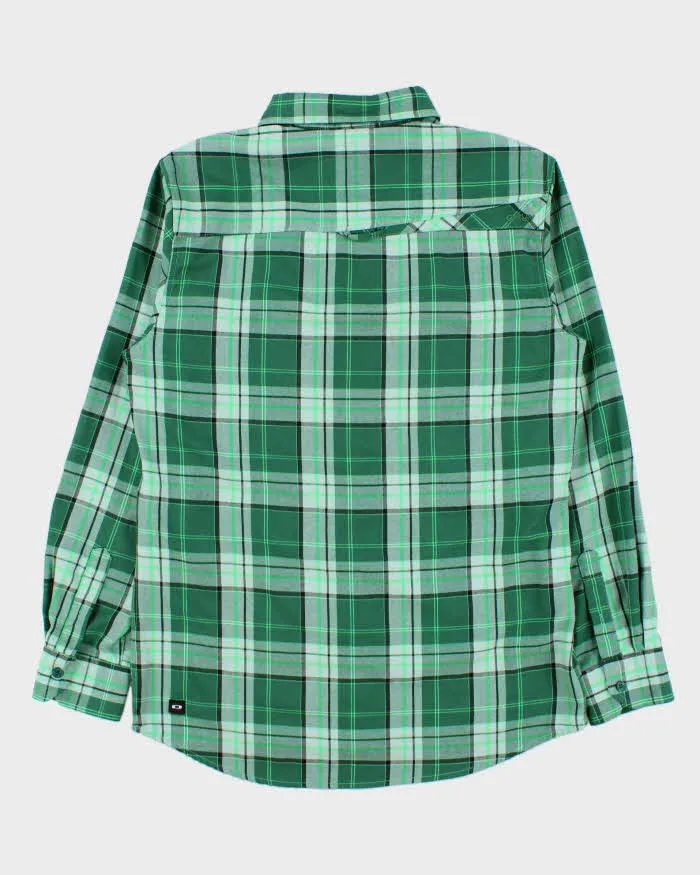 Vintage Oakley Green Oversized Flannel Shirt - M sold by Rokit product image thumbnail 2