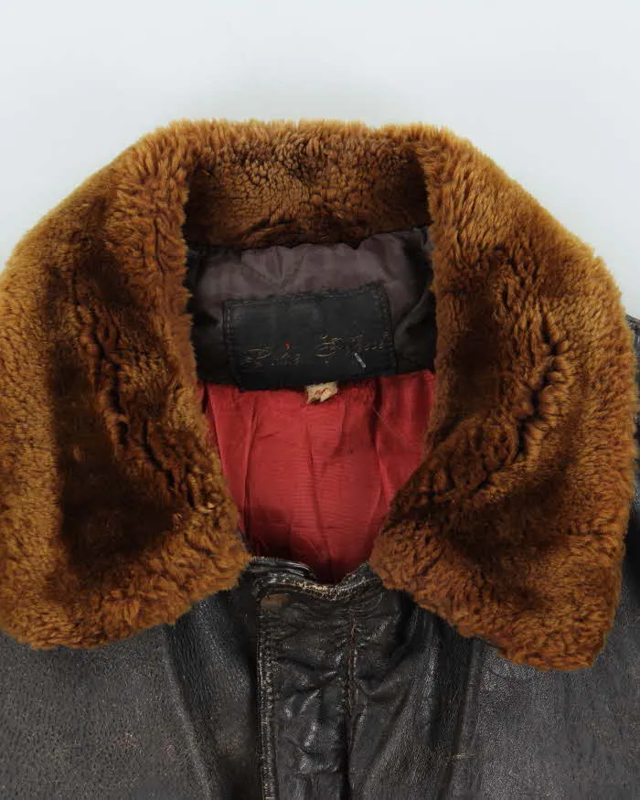 Vintage 50s Leather Flight Jacket - L sold by Rokit product image thumbnail 3